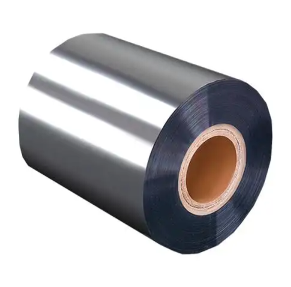 Narrow width metalized composite film coil
